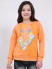 Girl Regular Fit Peach Sweatshirt