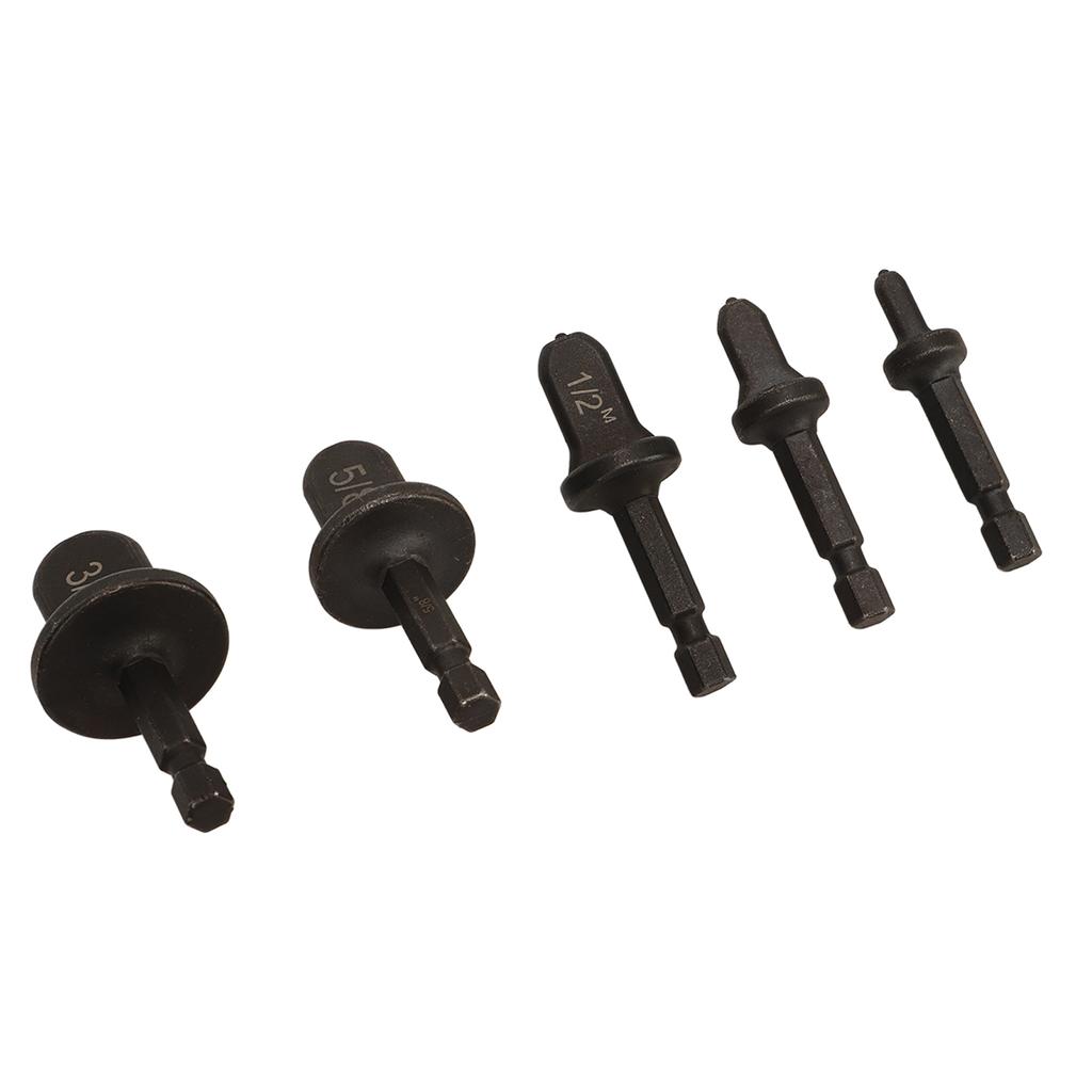 5pcs Copper Tube Expander Copper Pipe Swaging Tool Drill Bit Set for Air Conditioner Repair