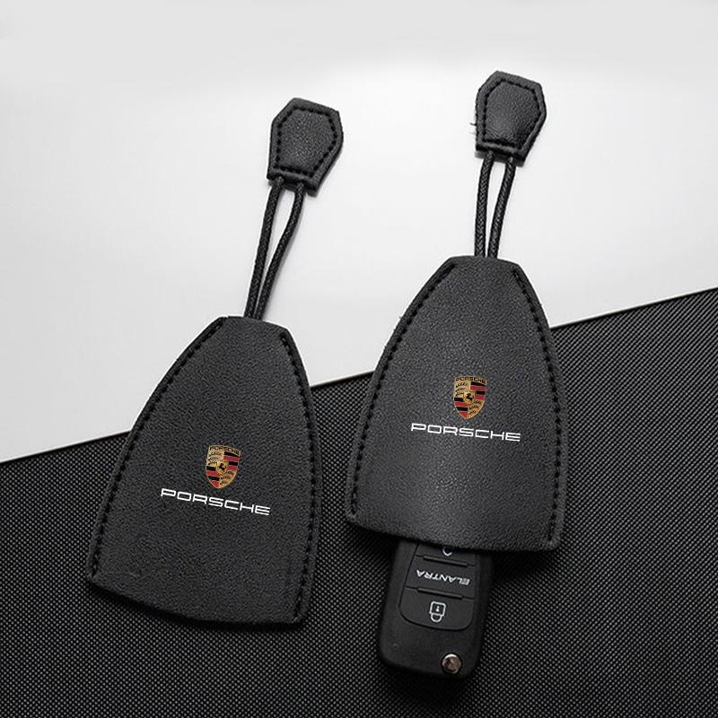 1Pcs Car Key Protection Shell Bag Car Key Case Cover Car Keychain For Porsche Boxster Cayenne Panamera Macan Cayman 911 918 996 917