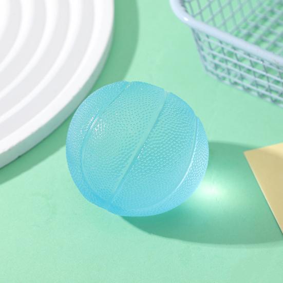 Clear Sports Ball Squeeze Toy Stress Relief Mini Basketball Baseball Football Soccer Fidget Toy Decompression Stress Ball Sports Lover Gift