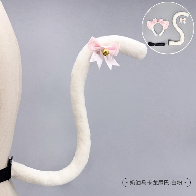 Lolita kc cerchietto con orecchie da gatto fiocco di peluche campanellino accessori per capelli fatto a mano adorabile signora gatto copricapo lolita