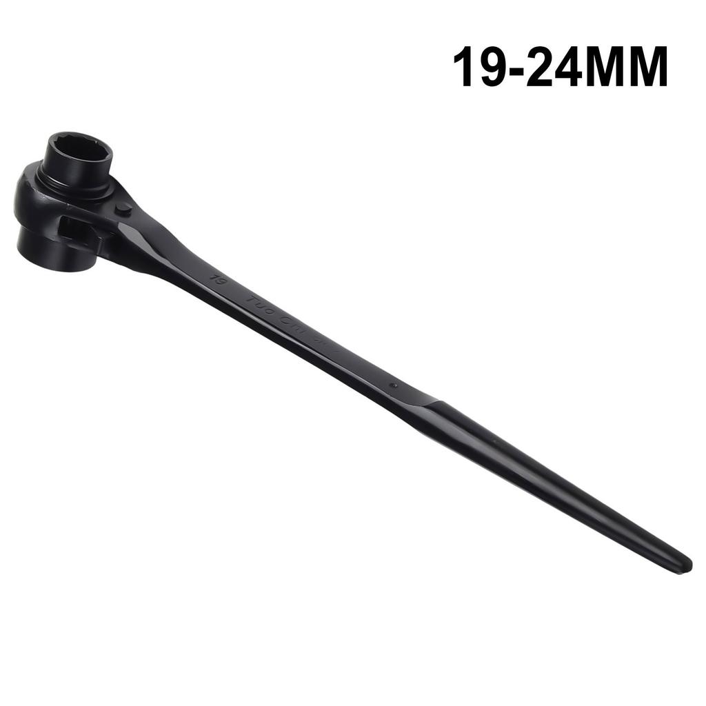 Ratchet Wrench 240-415mm Length Black For Car Maintenance