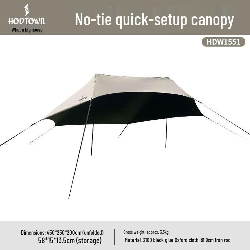HODTOWN Quick Setup Camping Tarp with UV Protection