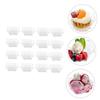 SEWACC 48 Disposable Plastic Dessert Cups for Ice Cream and Pudding