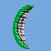 Vibrant Green 2.5m Dual Line Parafoil Parachute Stunt Kite For Outdoor Fun
