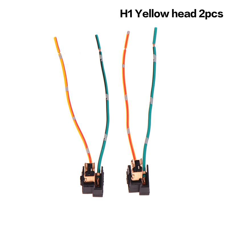 2Pcs Headlight Lamp Bulb Socket Wiring Harness Connector Plug Adapter Line For H1 H7 H4 Bulb Car Headlight Connection Plugs