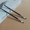 Angled Eyebrow Brush with Nylon Bristles - Precision Tip for Sharp Definition, Oval Shape Ideal for Makeup Application Tools