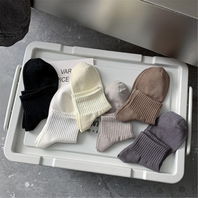 Mens Athletic Basic Solid Color Cotton Crew Socks Moisture Wicking Running Elastic Cuff Short Tube Ankle Socks for Men