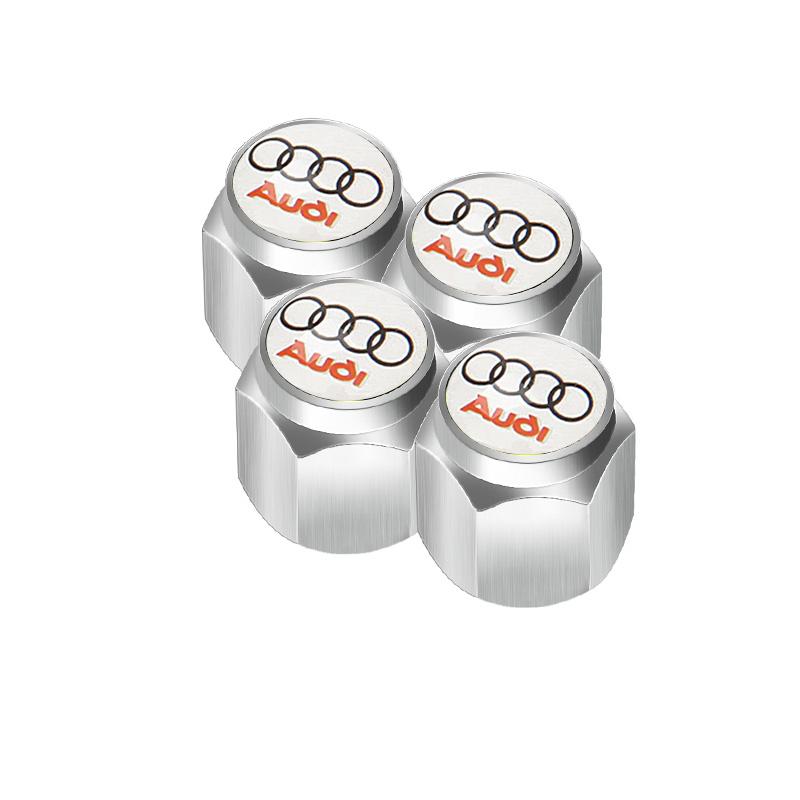 2026 Alloy Car Wheel Tire Valve Stem Caps Covers For S1 Sline R8 B6 Quattro TT A4 A5 A6 A3 A1 A7 S6 S8 S4 S2 RS3 RS5 Q3 Q5 Q7 2x