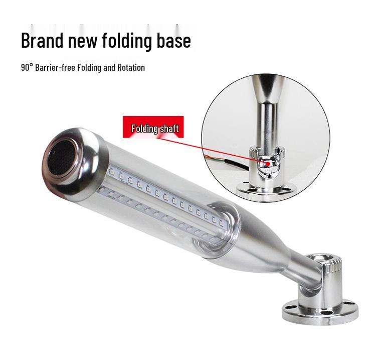 Q7 Aluminum Alloy LED 24V Warning Light: Three-Color, All-in-One Machine Tool Signal with Constant On and Buzzer.