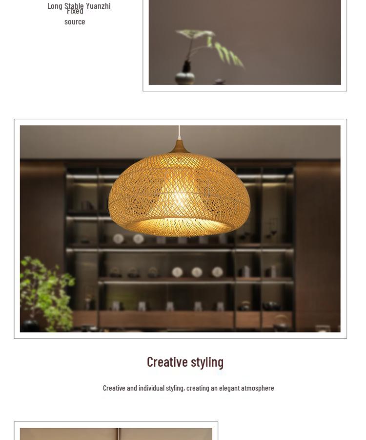 Southeast Asian Wabi-Sabi Rattan Pendant Light for Restaurants, Homestays, Tea Rooms, and Zen Spaces - Vintage Handmade Woven Design