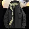 Spring and Autumn Jackets Men's and Women's New Windproof and Waterproof Tooling Jacket Multi-pocket Hooded Jacket Simple