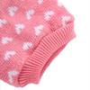 Pet Peach Heart Slim Fit Dog Sweater, Round Neck