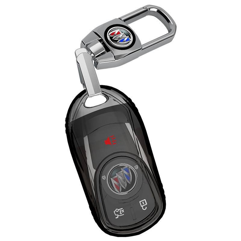 Transparent Full-Wrap Key Case for Buick Envision/Regal/Verano/Lacrosse/GL8
