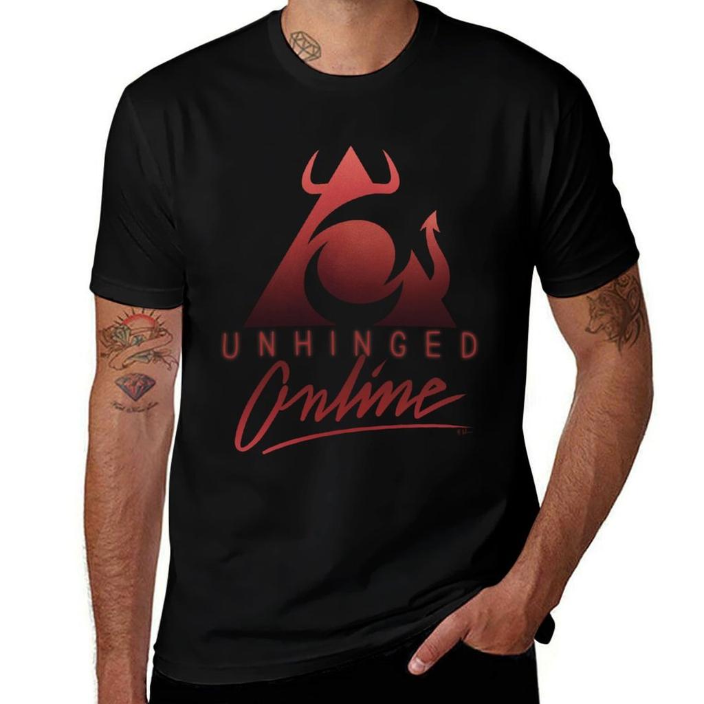 Unhinged Online TShirt Anime T Shirts for Unisex Black Cotton Tshirt Plain for Unisex Package TShirt