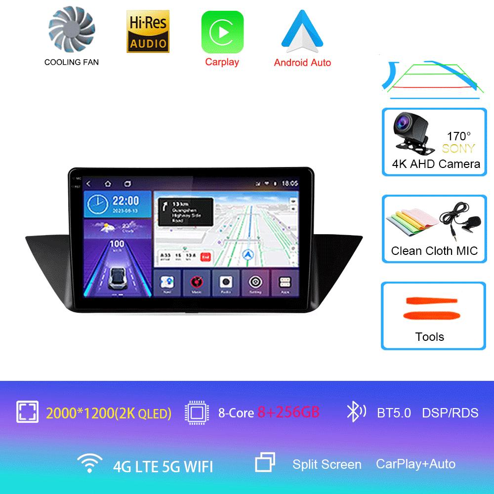 Car Radio Android14 Carplay For BMW X1 E84 2009 2010 2011 2012 Navigation GPS Multimedia Player WiFi+4G Stereo Auto DSP Video BT