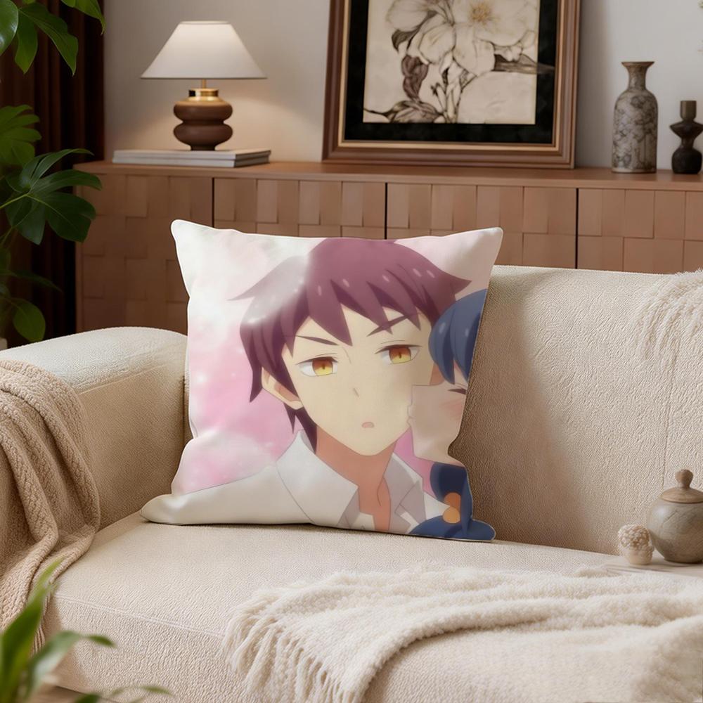 Romance Tsuredure Children Cushion Cover Cushion Cover Set 4Pcs 50x50 45x45 40x40 Pillowcase Decorative Sofa Home Decor