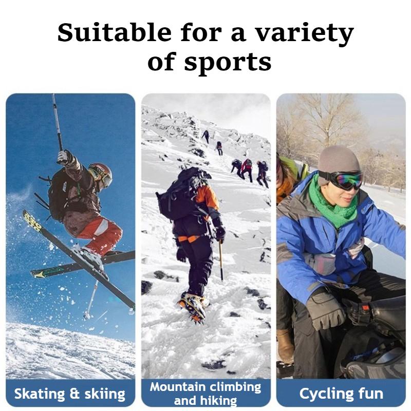 Winter Thermal Touchscreen Gloves Waterproof Anti Slip Full Finger for Cycling Running Skiing Fishing Men Women Outdoor Sports
