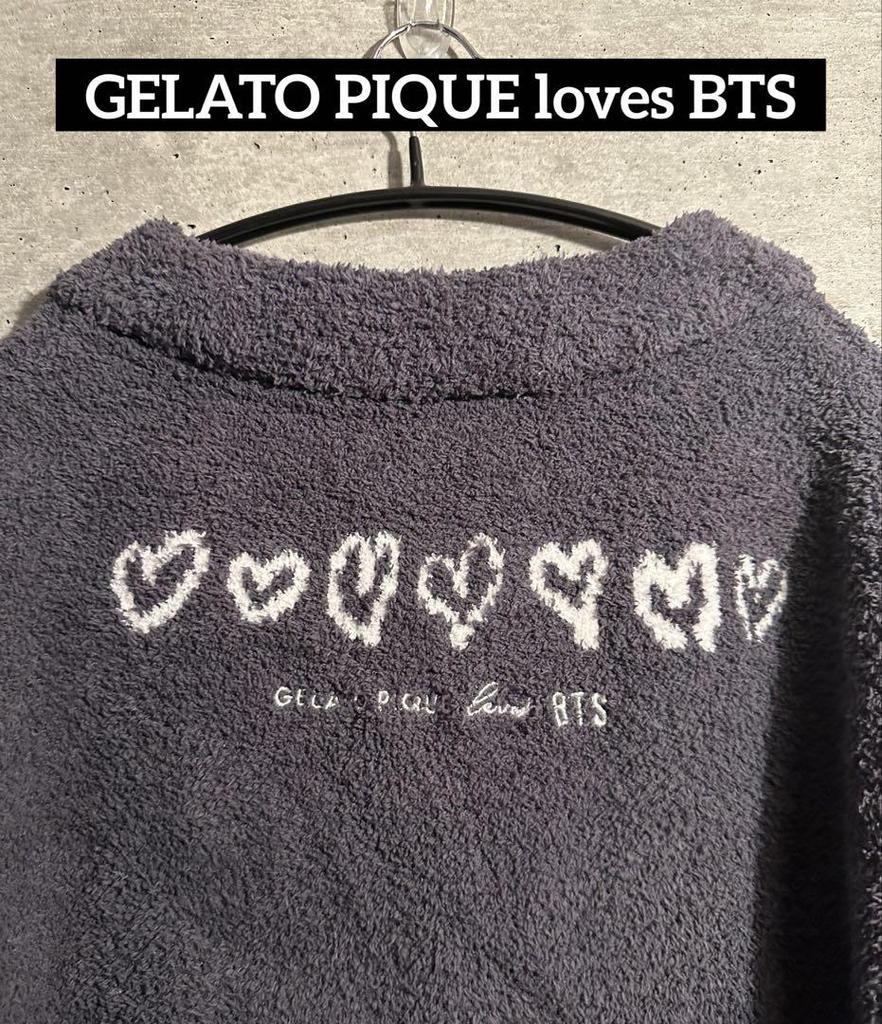 [USED] BTS X Gelato Pique Cardigan, Gray, M-L, Gelato Pique Japan Exclusive