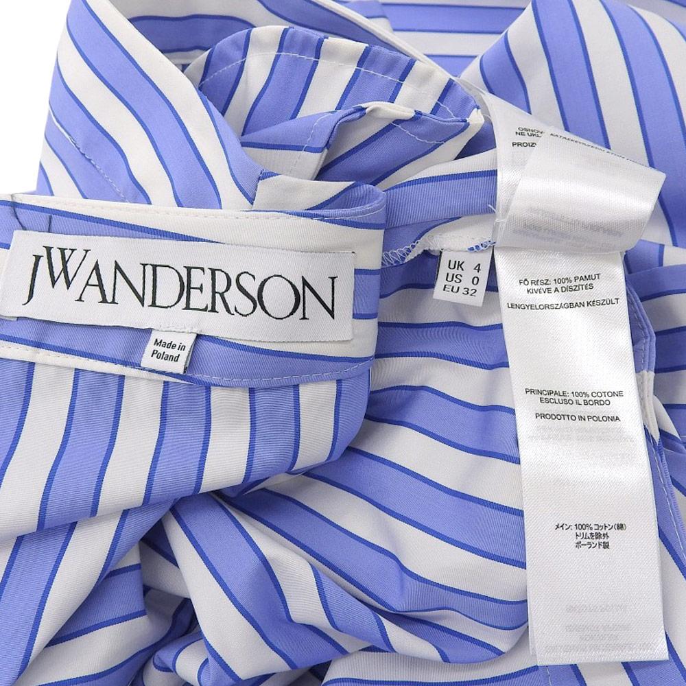J.W.Anderson JW Anderson Cotton Wrap Skirt, Women's, Blue x White, Size 32, Blue/White skirt 32(EU) Blue / WhiteUsed