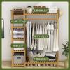 Clothes Pipe Clothes Drying Clothes Clothes Made of Natural Coat Clothing Large Easy Assembly Wood "Regibelie" Rack, Rack, Stand, Rack, Hanger,