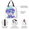 Cute Basil Omori Emote Insulated Lunch Bag for Women Children Leakproof Food Boxes Thermal Lunch Box Tote