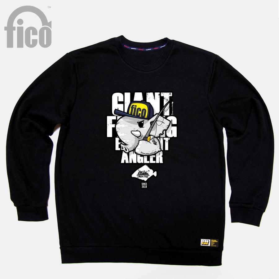DOLDOL Fico-Mtm-06 Extreme Sea Fishing Angler Elephant Pico Character Graphic Design Sweatshirt Mtm Long Sleeve T-Shirt Long Sleeve