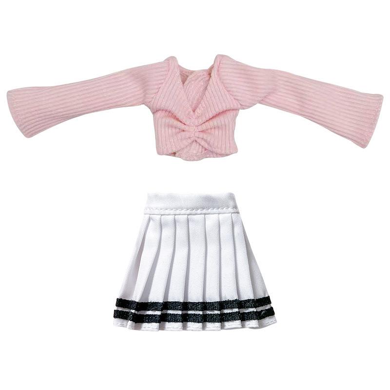 30Cm Lady Doll'S Pleated Skirt Clothes Suit For 1/6 Doll Accessories Dress Up Toys For Children