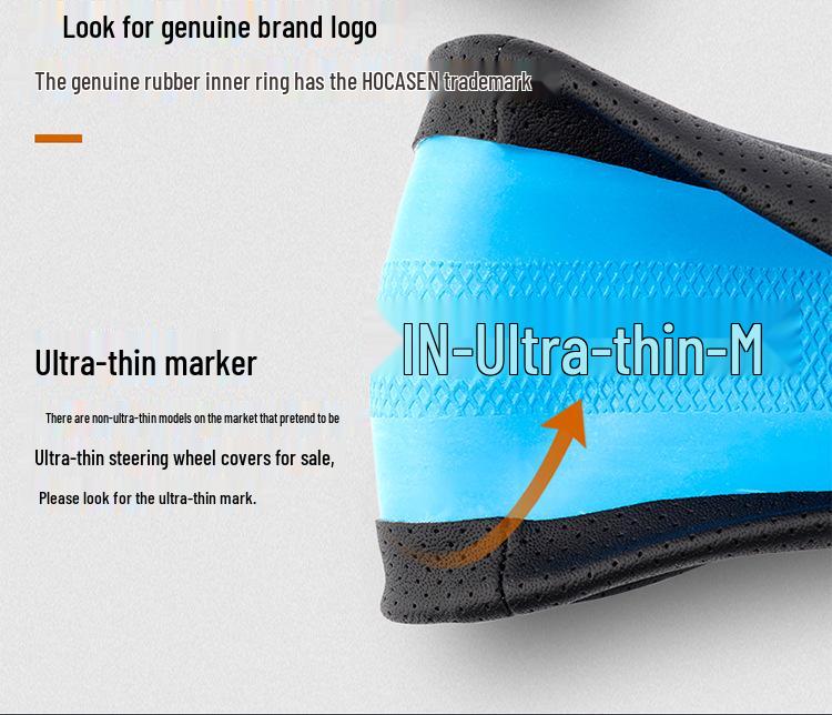 Genuine Leather Steering Wheel Cover for Dodge: Journey, Caliber, Avenger, Ram, Sebring, Challenger