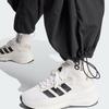Adidas Solid Color Elastic Waistband Adjustable Cuffs Casual Pants Women Bottoms Black IQ4827