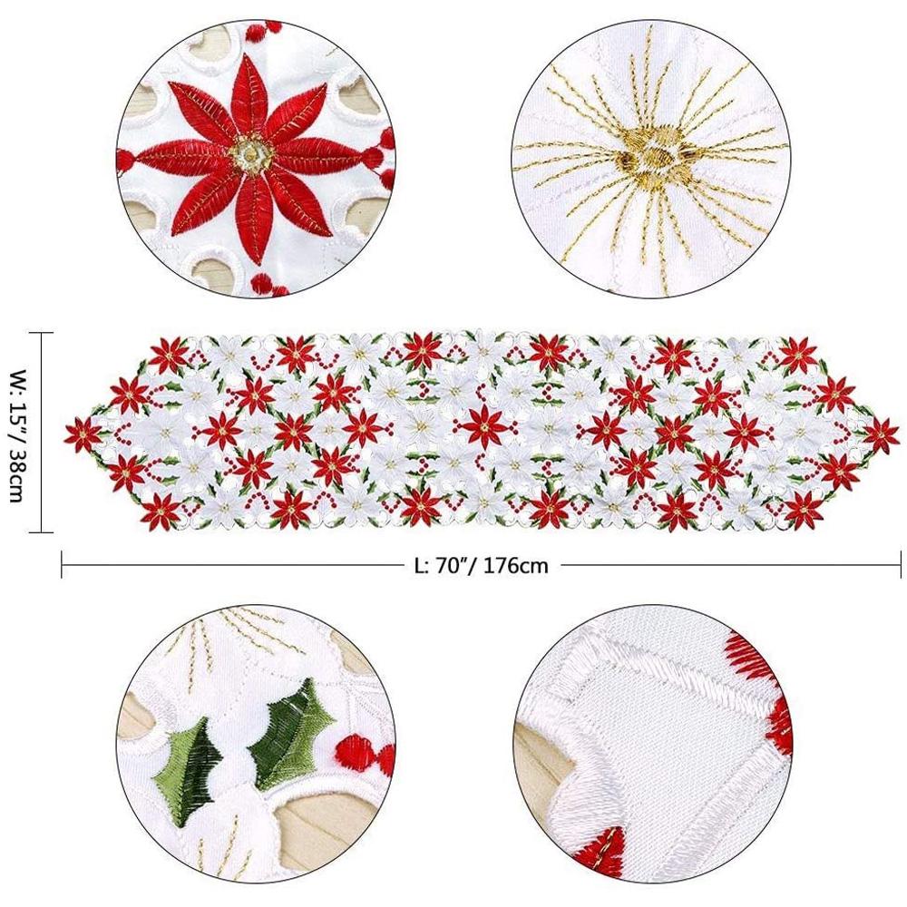Party Banquet Christmas Decoration For Home New Year Tablecloth Placemat Table Cover Table Runner