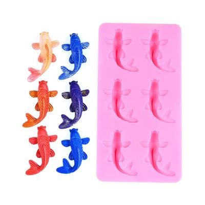 Food Grade Silicone Fish Chocolate Molds With 6 Cavities Kitchen Baking Tool Ideal For Candy Jellies And Baking Crafts