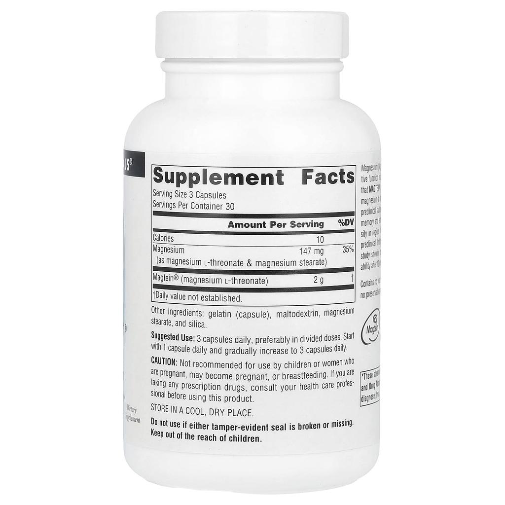 Magtein, Magnesium L-Threonate, 667Mg, 90 Capsules