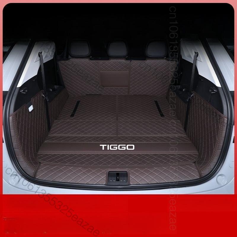 For Chery Tiggo 9 CSH PHEV 2025 2026 CAR Trunk Mat Car Leather Waterproof Floor Mat Car Styling Accessories Fully Sur