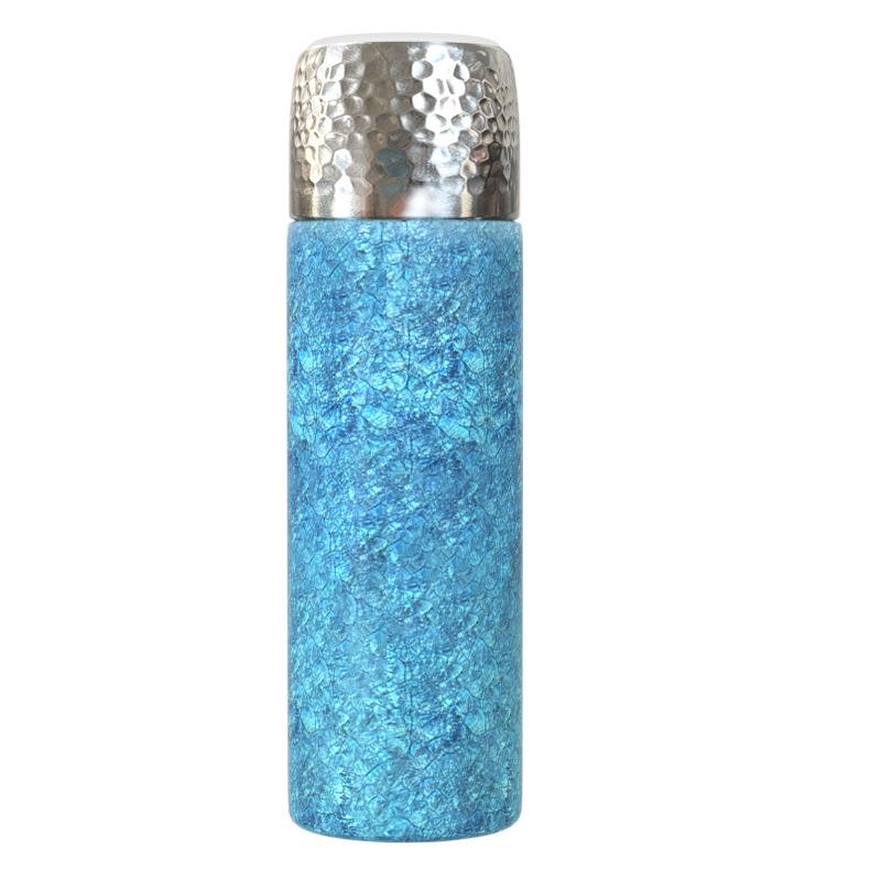 

New vacuum-covered titanium thermos cup large-capacity tea separation water cup high-end business gift 480ml