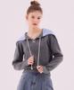 DELICCENT Cross Chain Collar Pullover [Gray]