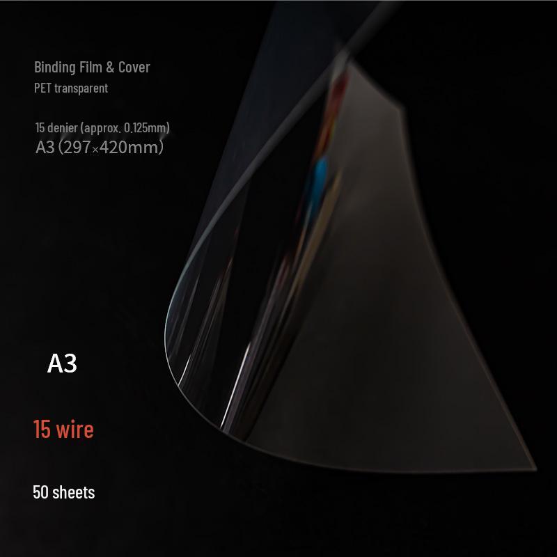 A4/A3 Frosted Transparent PVC Film for Art & Craft 