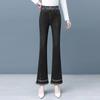 Elastic Waist Jeans for Women's Slim Fit Autumn New High Waist Elastic Fashionable Flared Pants
