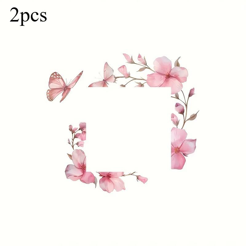 

1pc Flower Butterfly Wall Switch Plate Cover Cherry Blossom White Switches Outlets Air Conditioner Controls Light Switch Cover