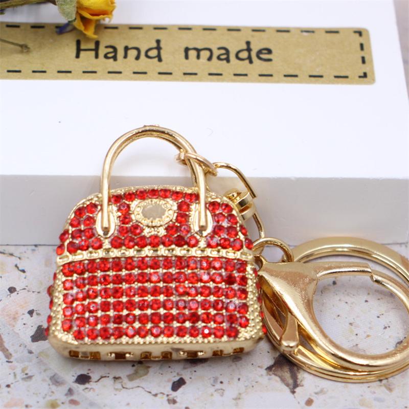 Fashion Cute Crystal Women Rhinestone Bag Lady Wedding Jewelry Trinket Car Girl Gift Bag Charm
