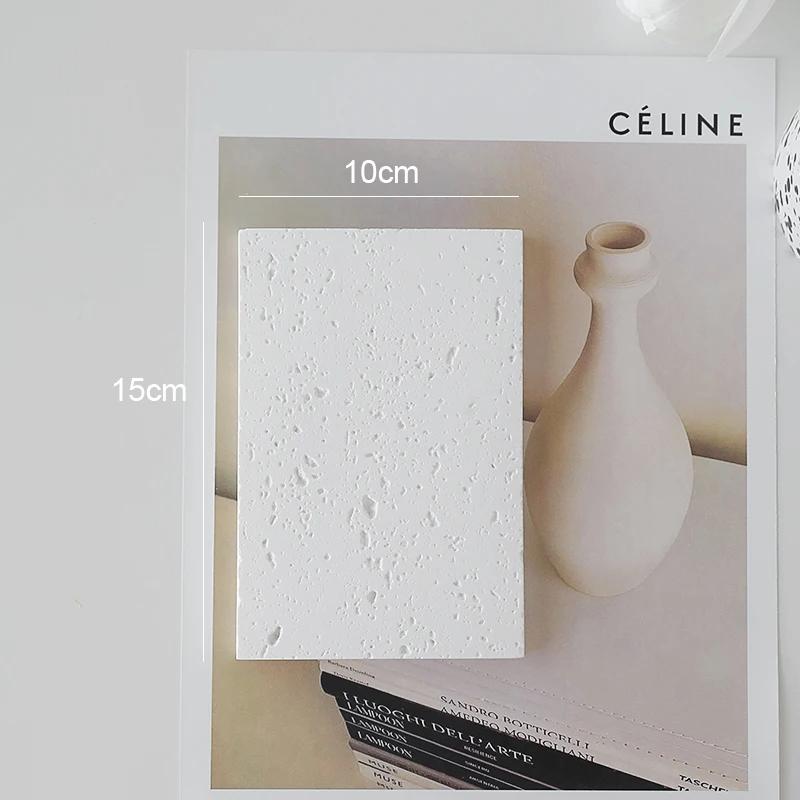 Kwadratowa kamienna jaskinia biżuteria kosmetyki rekwizyty zdjęcia pozowanie fotografia biżuterii kreatywny design tło do sesji dekoracja