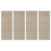 VidaXL Rectangular Rugs Natural Bamboo 4 Pcs 120x180 Cm