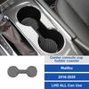 For Chevrolet Malibu 2016-2025 LHD Center Console Cup Holder Mat Black Carbon Fiber Anti Slip Pad Interior Accessories Upgrade