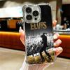 Singer E-Elvis P-Presley Soft Phone Case For iPhone 15 16 17 Air 14 Pro Max 16E Plus 13 12 Mini Plating Anti-Fall Fundas