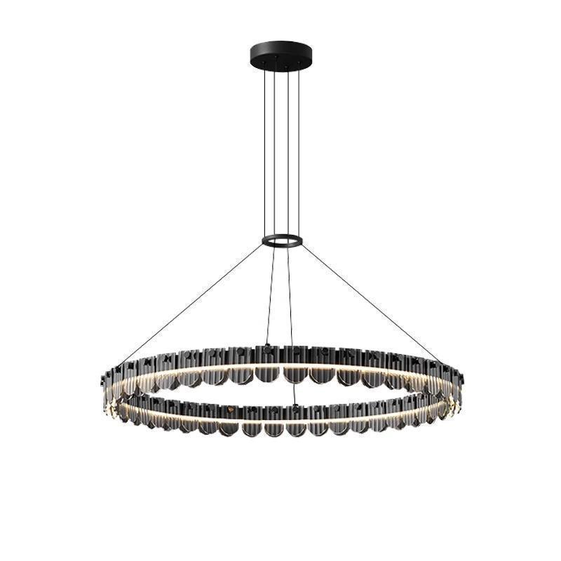 Modern Minimalist Italian Glass Chandelier for Living Room and Master Bedroom