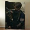 Leon Scott Kennedy R-ResidentS-ES Blanket Throw Super Cosy Plush Living Room Sofa Couch Childish Birthday Gifts