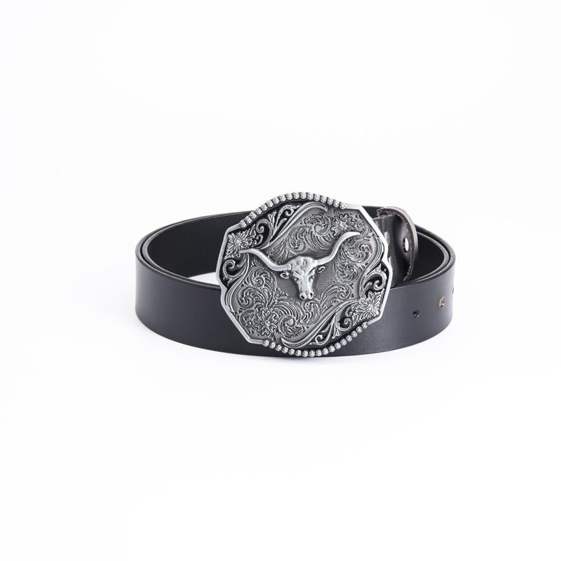 

Пряжка для ремня Celtic Personality, устойчивая к царапинам, пряжка из сплава, цельный винтажный ремень из коровьей кожи для джинсов 130cm