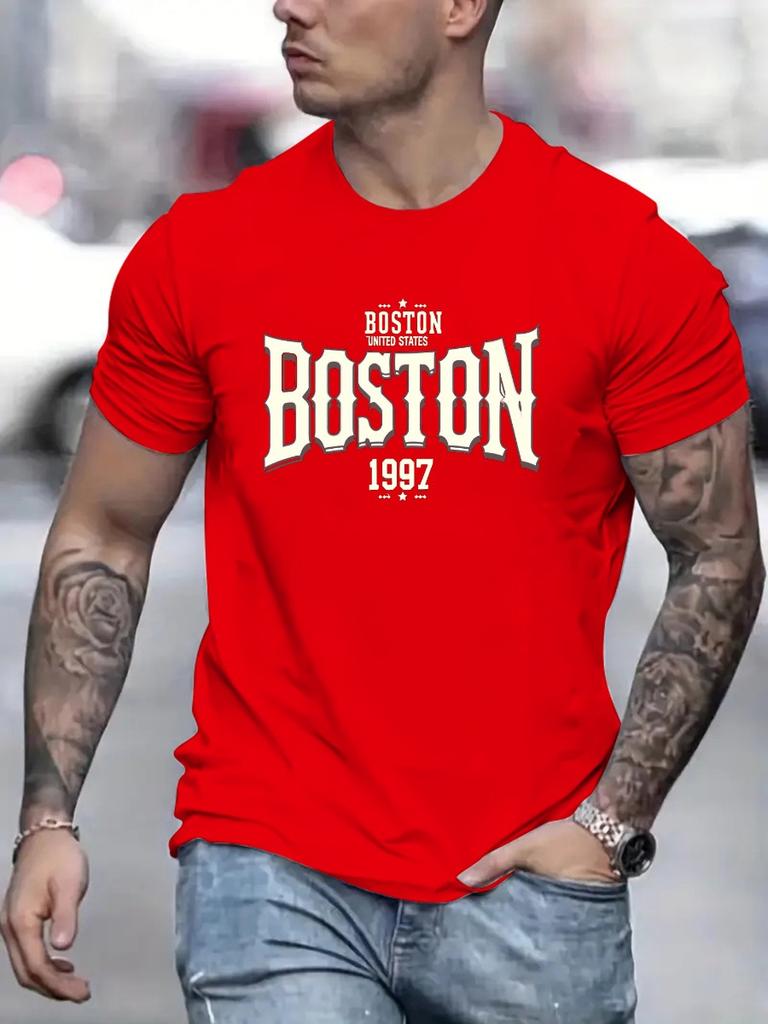 Men's Short Sleeved T-shirt Fashionable And Trendy 3D Printed Base Shirt Youth Summer Round Neck Casual Versatile Top Sweatshirt