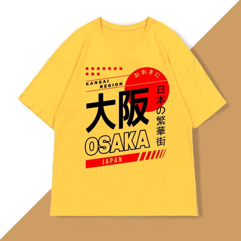 Japanese Style Osaka TShirt Vintage Street Wear Graphic T Shirts Cotton Short Sleeve Harajuku Tshirts WOMEN Clothing Top