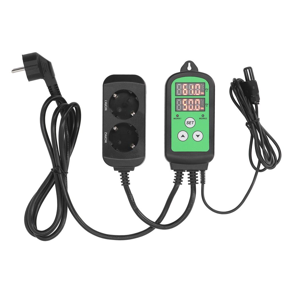 1500W Humidity Controller Pre Wired Digital Humidity Regulator Double LED Display Humidifier